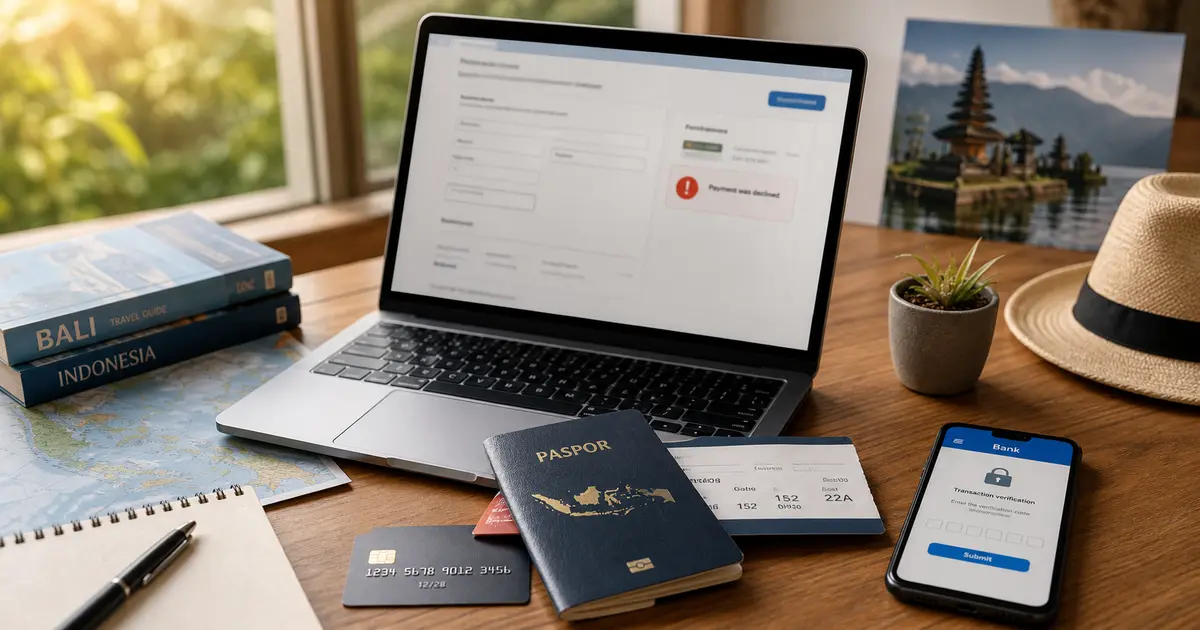 Échec du paiement de l'e-VOA Indonésie ou demande bloquée : ce qu'il faut vérifier