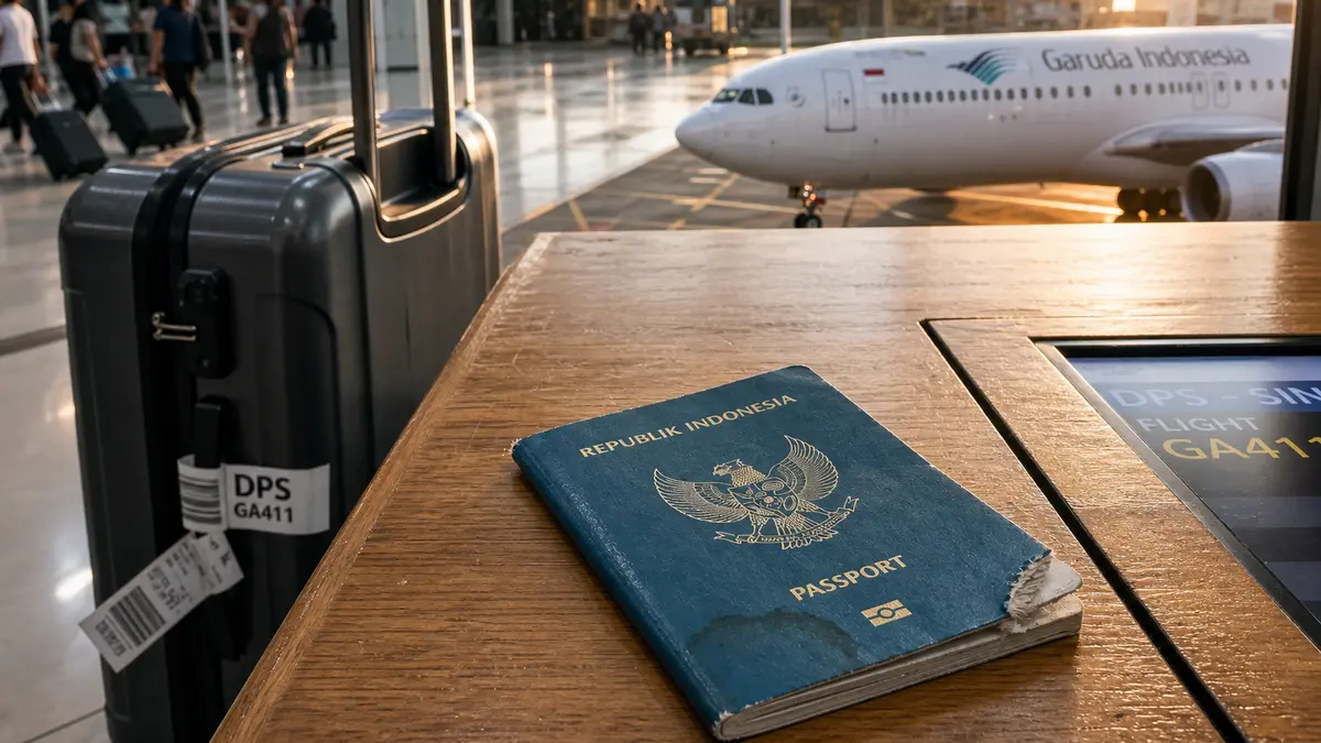 Passeport endommagé en Indonésie : contrôles avant un vol pour Bali