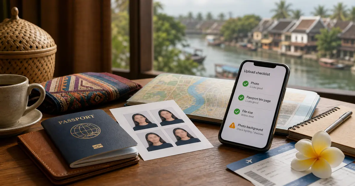 eVisa Laos : erreurs de téléversement de photo et de passeport, à vérifier avant paiement