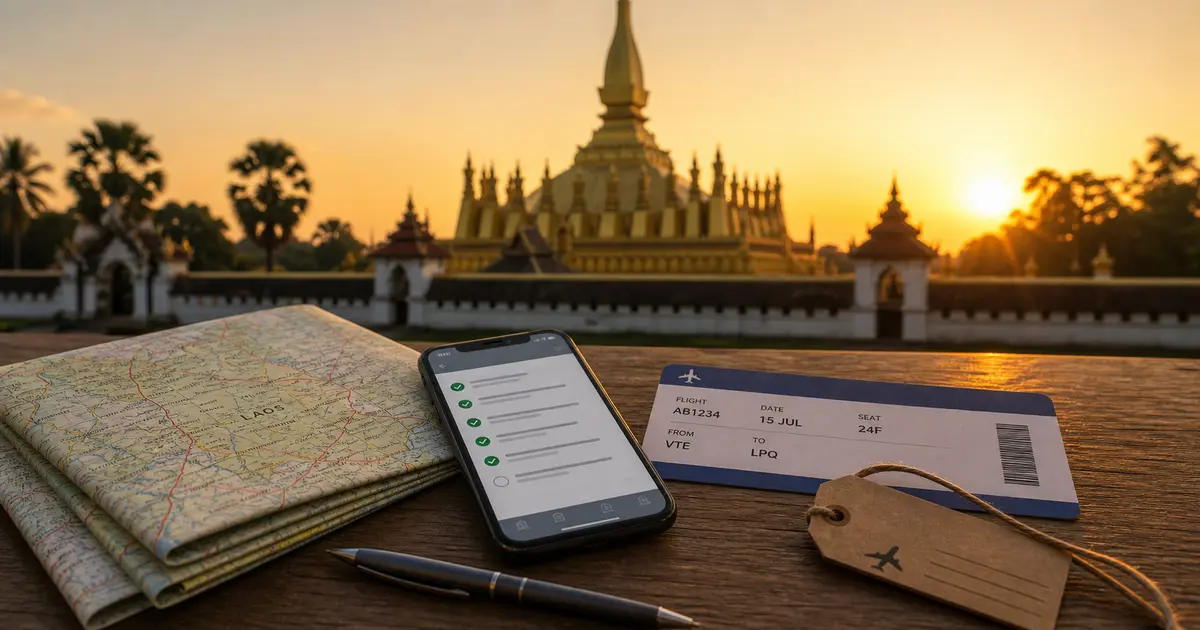 Guide du visa et de l'eVisa Laos : frais officiels, règles d'entrée et étapes de demande