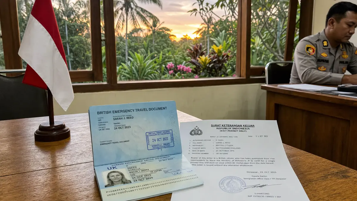 Passeport perdu à Bali : document de voyage d'urgence et formalités de sortie