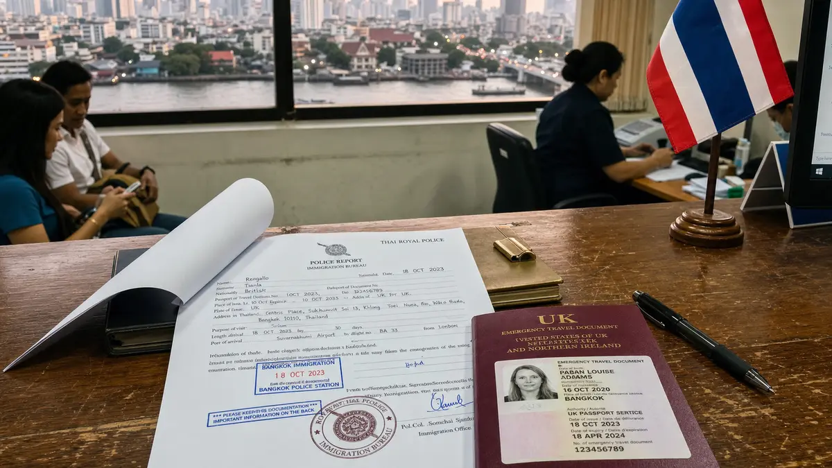 Passeport perdu en Thaïlande : report du cachet d'entrée et préparation du départ
