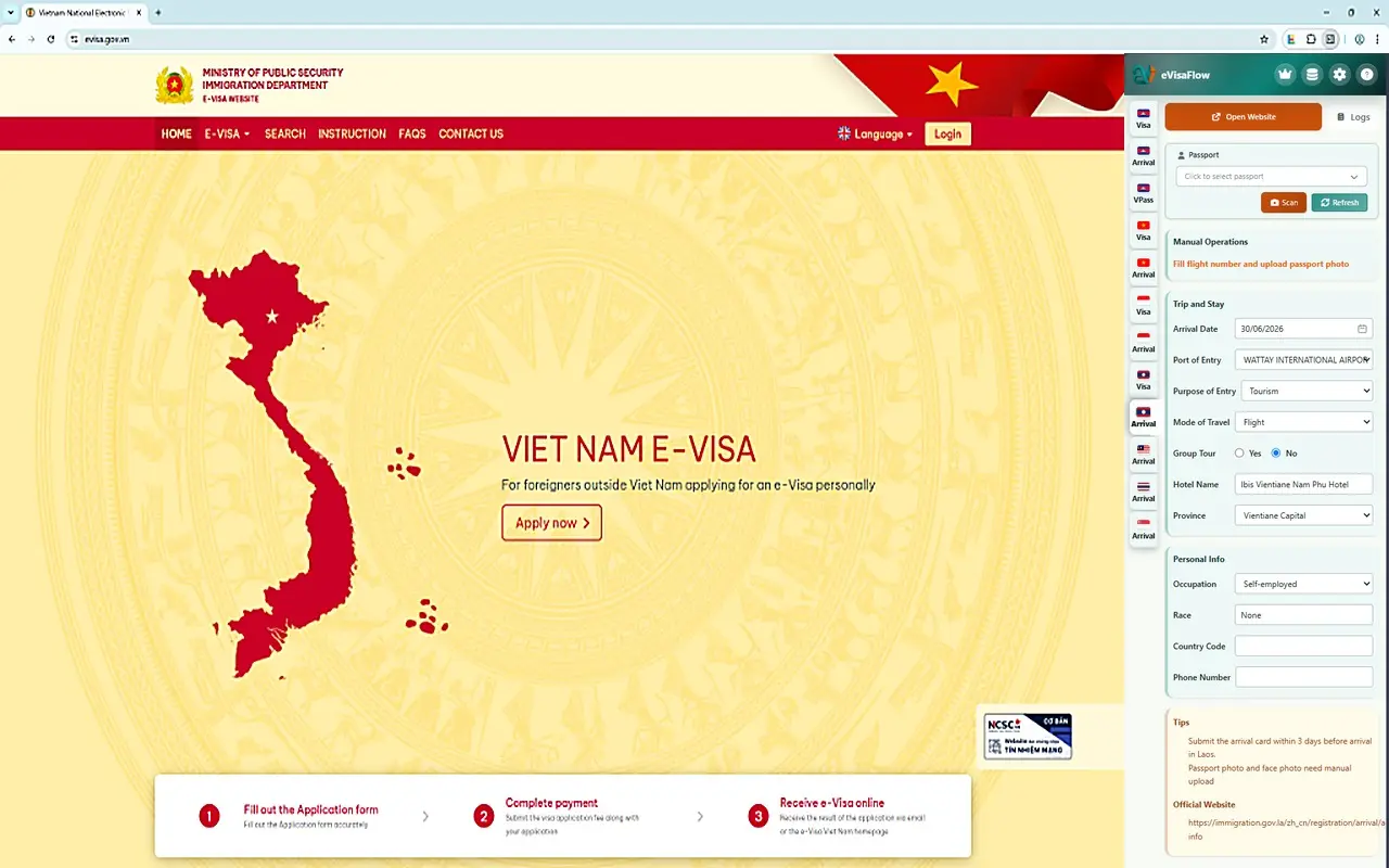eVisaFlow Vietnam